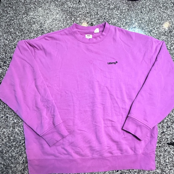Levi’s deep lilac or orchid crewneck - size large — thick material. - Picture 1 of 6